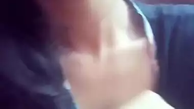 Cute girl showing