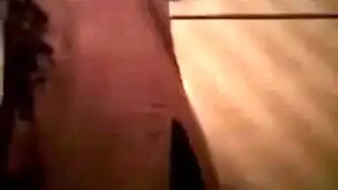 Young Desi babe is busy making XXX video of her cute small tits