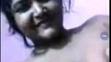 Lustful nude Desi MILF touches her boobs and gets ready for XXX