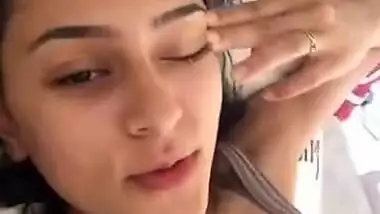 Hot paki hijab girl abroad living showing her nude video hd photos