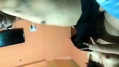 Hot desi beauty riding dick with BF XXX video
