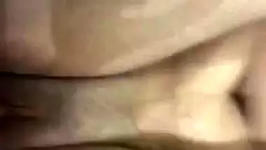 Naked girl in hotel room fucked by lover with condom