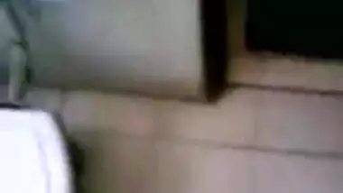 Punjabi couple have fun in washroom