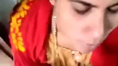 A village lady gives a desi blowjob to her lover