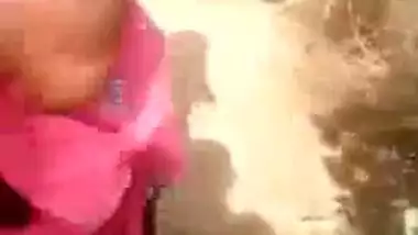 Village wife showing fur pie outdoors video exposed on net