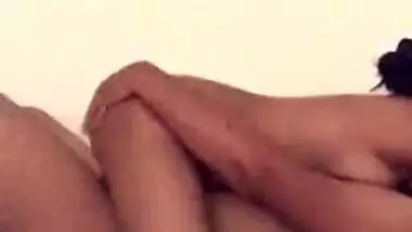 Sexy Desi riding dick of her lover MMS video