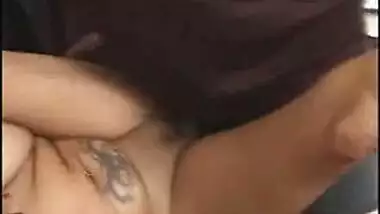 Tattooed Indian Chick Sandwiched In A Threesome