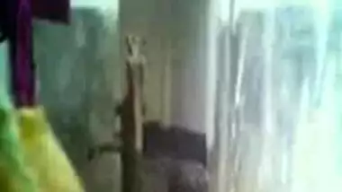 Neighbor girl bathing