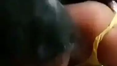 Tamil MILF licks dick with horny and boobs showing