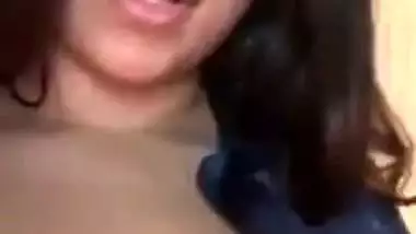 Sexy IT babe enjoys video call sex with her horny colleague