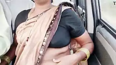 Indian call girl car sex Telugu dirty talks.