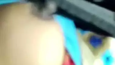 Tattooed Tamil aunty shows big long nipples to lover