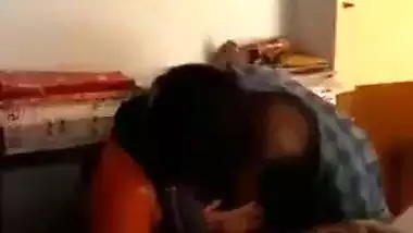 Indian teacher sucking students boobs in class