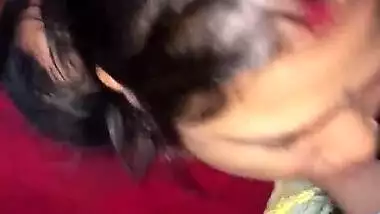 Chubby wife sucking dick of her husband pov video