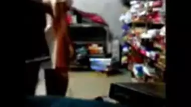 22 bigboobs sucking and press in storeroom