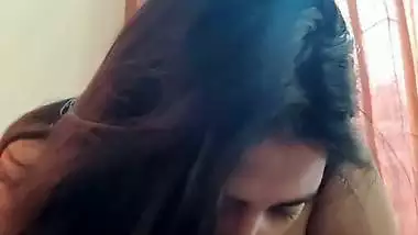 Big boobs housewife erotic blowjob to husband