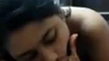 Beautiful girl sucking lover cock