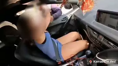 Nude wife’s another outdoor sex with a pervert on the road