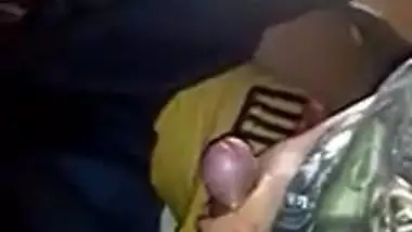 Newly married cpl enjoying sex in train