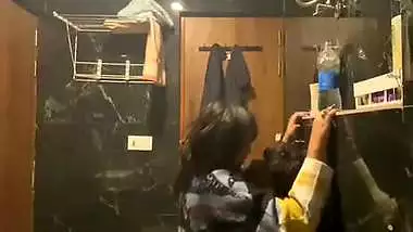 Horny girl’s xxx mms of riding a dick in the bathroom